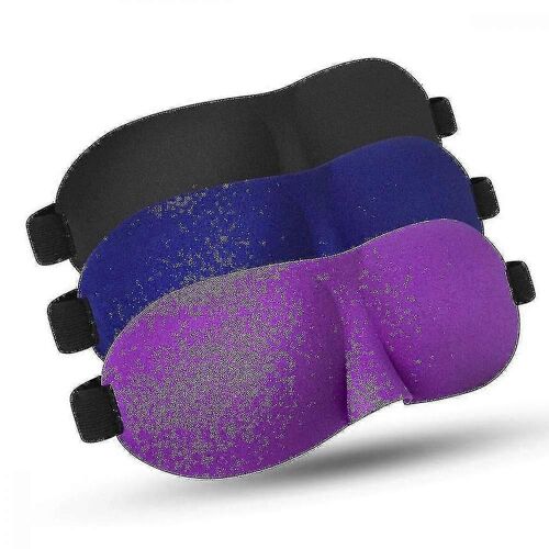 Masque Pour Les Yeux De Repos De Voyage De Sommeil 3d De Haute Qualité 3pcs - He 