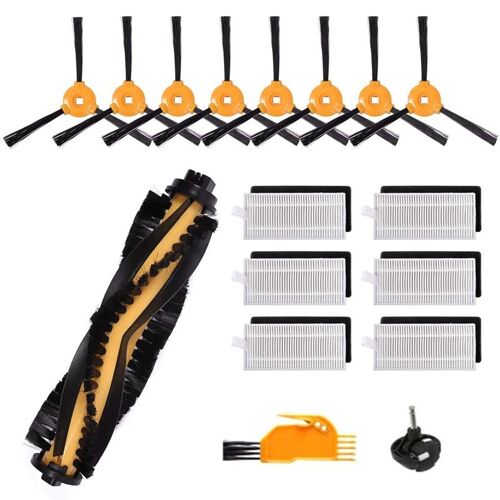 Filtre à roulettes pour aspirateur ECOVACS DEEBOT 600 601 605 N79 N79S, pièces de rechange, brosse latérale, 23 pièces May06109365