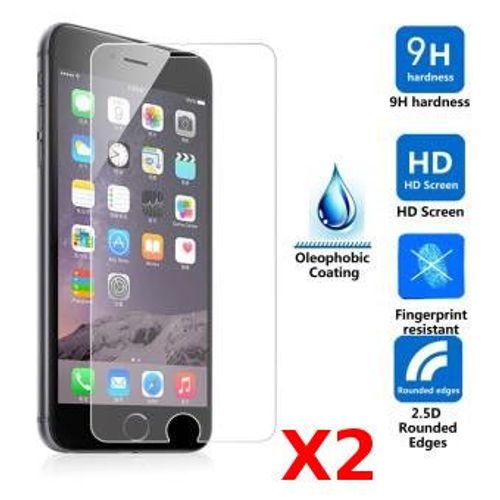 2x Verre Trempé Iphone 7/8 Vitre De Protection Clear Haute Résistance Pack X2 Couleur