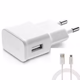 Chargeur secteur/USB + Câble USB/Micro-USB Universel pour Samsung / Sony / Wiko / LG /HUAWEI Blanc Couleur :