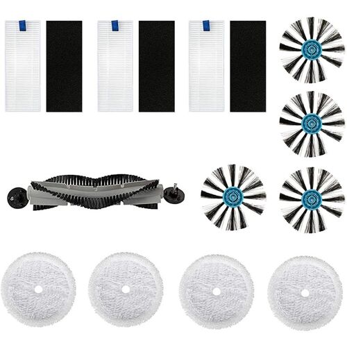 Kit d'accessoires de remplacement pour aspirateur Robot Bissell 3115, pièces détachées pour aspirateur humide et sec, brosse, filtre, serpillière