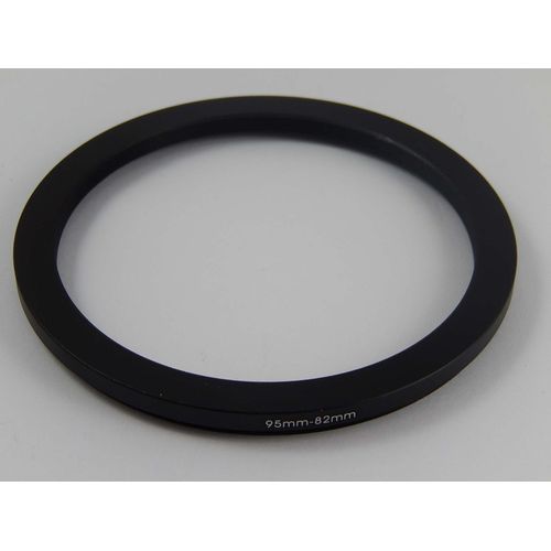 vhbw Bague d'adaptation de filtre Step-Down de 95 mm vers 82 mm pour objectif d'appareil photo - Réducteur, métal, noir
