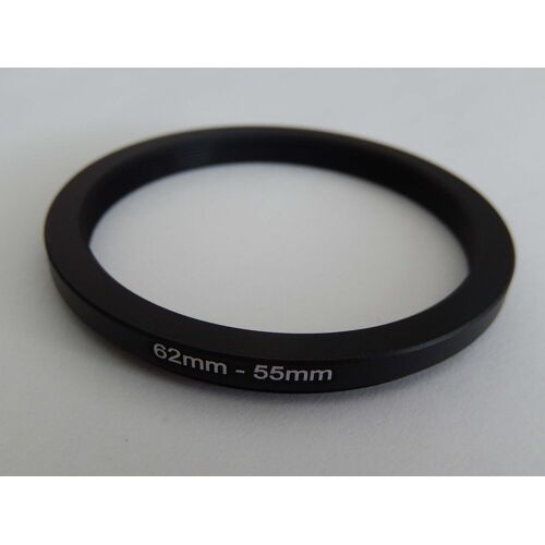 vhbw Adaptateur de filtre Step-Up 62mm - 55mm pour objectif d'appareil photo, métal noir