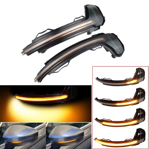 Clignotant Dynamique Led Pour Vw Volkswagen Tiguan Mk2 2017 2018 Touareg Mk3 2019, Indicateur Séquentiel De Rétroviseur Latéral