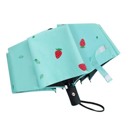 Petit mini parapluie automatique compact adapté au voyage parapluie portable écran solaire extérieur étanche à la pluie C