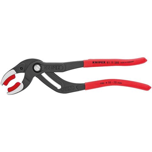 Knipex Pince pour siphons et connecteurs pour siphons, tubes en plastique et connecteurs 250 mm - 81 11 250 SB