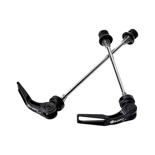 Qr Quick Release Vélo Moyeu Vélo Brochettes Levier Alliage D'aluminium Pièces De Vélo Pour Avant 100mm Arrière 135mm, Noir