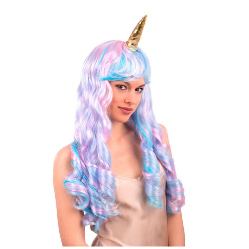Perruque Multicolore Licorne Femme Taille Unique