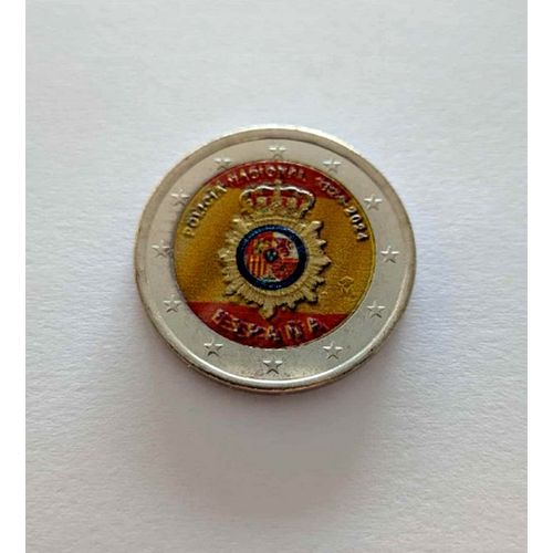 Espagne 2024 - Police Nationale - 2 Euros Commemorative Couleur - In Farbe - Colored - Colorati - Color