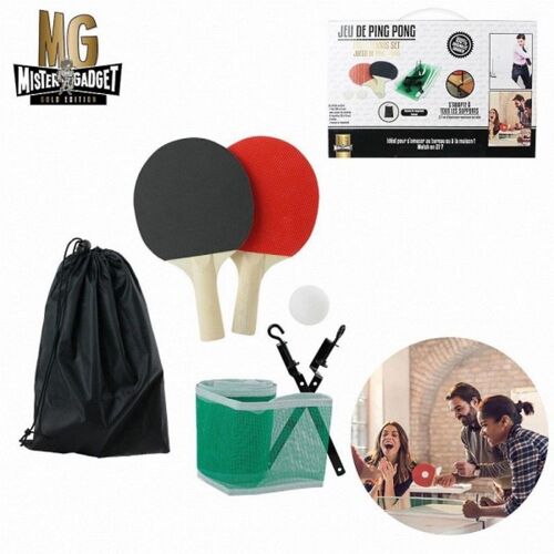 Ping Pong De Table Filet 2 Raquette 2 Balles Housse Jeu Jouet