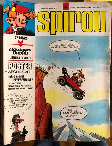 Spirou Hebdo Année 1972 Du Numéro 1762 À 1811