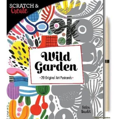 Scratch & Create: Wild Garden: 20 Original Art Postcards