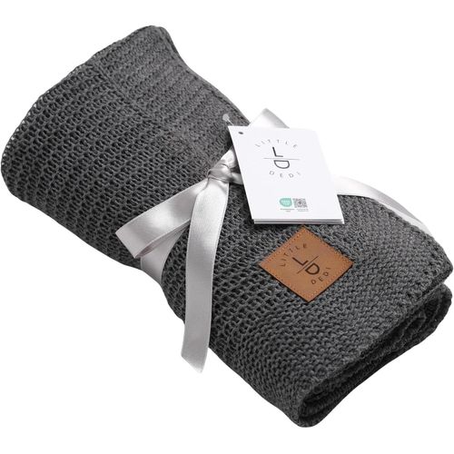 Tianyi-Little Dedi Starlink Couverture Luxueuse, Pour Bébé Fille Et Garçon, Couverture Douillette, Douce, Idéale Pour Coque Bébé Et Lit De Voyage, Certifiée Oeko-Tex 100, Anthracite