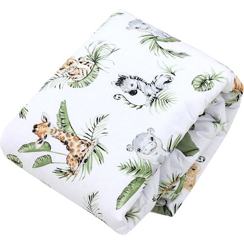 Tianyi-Tapis De Jeu Pour Bébé Enfants Tapis D'éveil 120 X 120 Cm Rembourré Xxl Chambre De Bébé, Environ 120 Cm/Safari/Lion/Marron/Feuilles/Vert