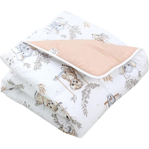 Tianyi-Tapis De Jeu Pour Bébé Enfants Tapis D'éveil 120 X 120 Cm Rembourré Xxl Chambre De Bébé, Balançoire Safari Beige