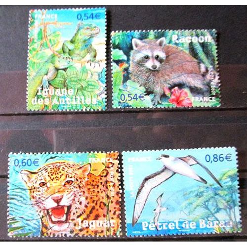 2007. Série Complète F4033 À F4036: Faune En Voie De Disparition.