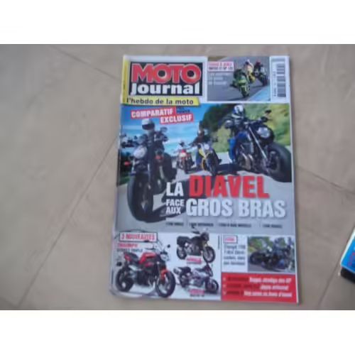 Moto Journal 1944 De 2011 Triumph 1700 T-Bird Storm,Ducati 1200 Diavel,Harley 1250 V-Rod Muscle,Suzuki Intruder M1800rz,Yamaha 1700 Vmax,Moto Guzzi 1100 California Ev,