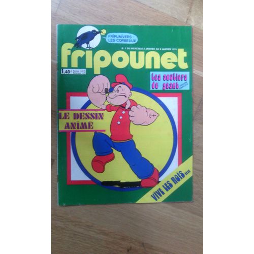 Fripounet N 1 Du 2 Au 8 Janvier 1974 /Popeye Felix Le Chat