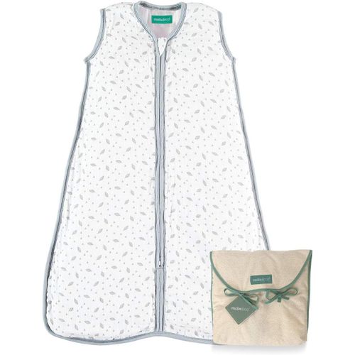 Tianyi-Molis&co - Gigoteuse Pour Bébé - Gigoteuse Tog 2.5 - Mousseline Premium - Changement De Couche À Accès À Zip Facile - Turbulette Hiver Pour Bébé, Fille Garçon - Feuille Grise (18 À 36 Mois)