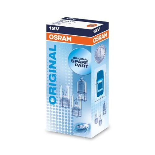 Osram Ultra Life W5w Lampe Halogène, Éclairage De Plaque, Feu De Position, 2825ult, 12v Véhicule De Tourisme, Boîte Pliante (10 Pièces)