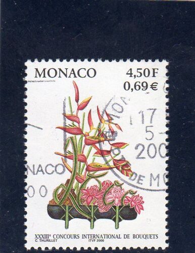 Timbre-Poste De Monaco (33ème Concours International De Bouquets) 