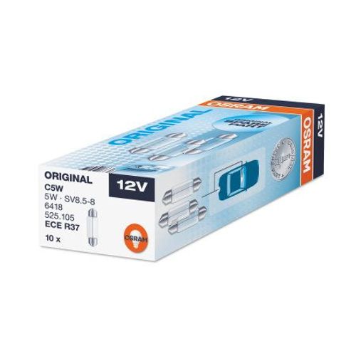 Osram Original C5w, Éclairage Intérieur Halogène, 6418, 12 V Véhicule De Tourisme, Boîte Pliante (10 Pièces)