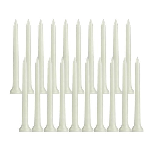 20x Glow In The Dark Golf Tees Support De Balle De Golf Pour Débutants Joueurs Golfeur 70 Mm-Blanc-83 Mm