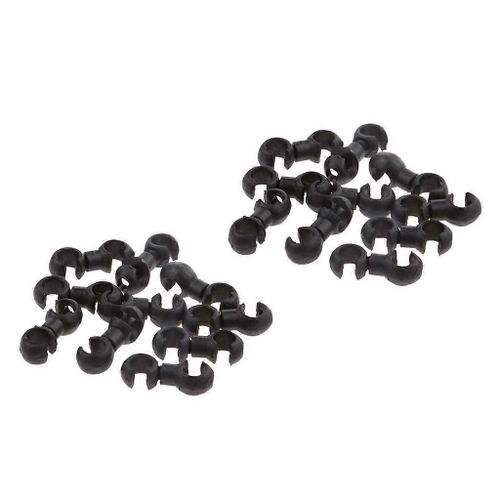 20 Cycle Vélo Frein Engrenage Câble S Style Clips Maison Tuyau Guides Noir