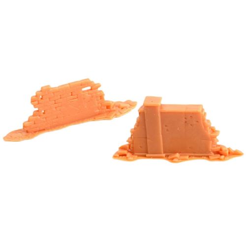2 Pièces 1/72 Modèles Brique Mur Ensemble Diorama Scène Modèle Décorations Fournitures