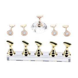 Lot De 2 Présentoirs Pour Faux Ongles, Support D'entraînement, Accessoires Pour Nail Art 