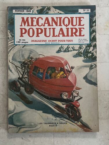 Mécanique Populaire N°33 - Février 1949 - 