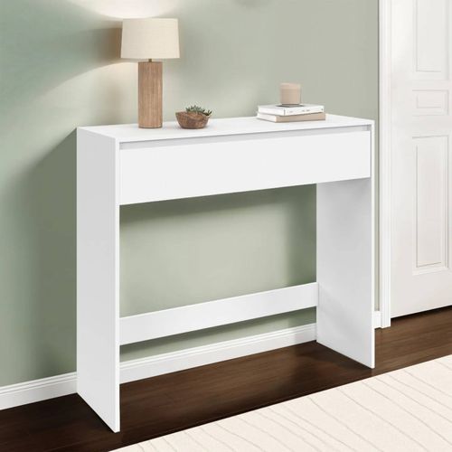 Console 1 Tiroir Tomi Bois Blanc