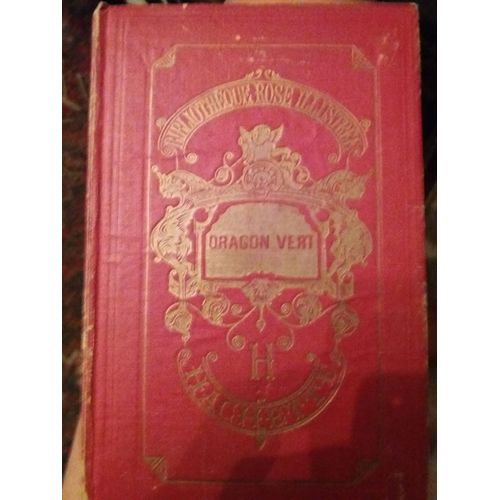 Dragon Vert Bibliothèque Rose Illustrée