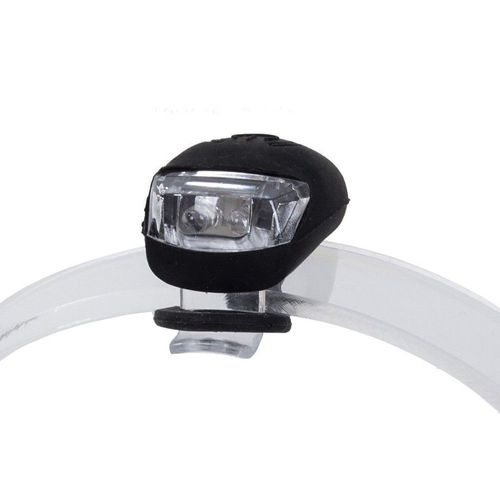2 Lampes D'éclairage Led Avec Support D'attache Vélo Vtt Feu Avant + Arrière