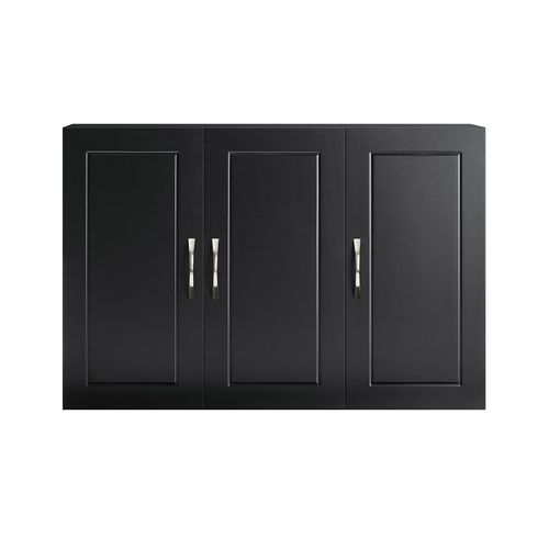 Sobuy Meuble Haut Salle De Bain Suspendu Armoire Murale Avec Étagère Réglable Et Porte Rangement Mural Compact Pour Salle De Bain, Wc Ou Cuisine Noir 90x30x60 Cm Frg231-L-Sch