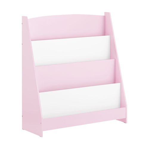 Sobuy Bibliothèque Enfant Rangement Jouet Enfant Bibliotheque Livre 4 Niveaux Étagère À Livres Meuble De Rangement Chambre D'eanfant Bureau Salon Rosé 80x30x88 Cm Kmb32-P