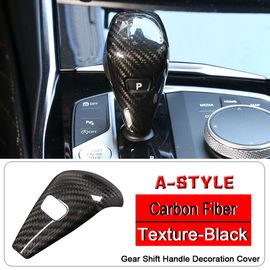 Autocollant De Poignée De Vitesse Pour Console Centrale, En Fiber De Carbone Véritable, Garniture De Voiture Pour Bmw Série 3 G20 G28 2020