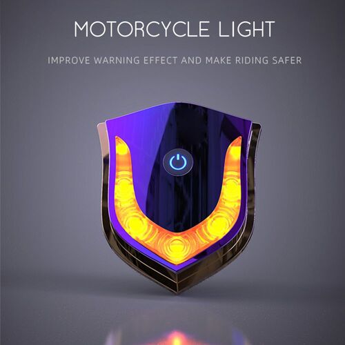 Lampe De Sécurité Led Pour Casque De Moto, Usb, Durable, Avertissement D'équitation