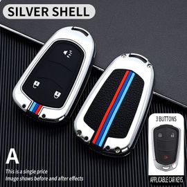 Coque De Protection Pour Clé De Voiture En Alliage De Zinc, Étui Pour Cadillac Escalade, Cds, Xts, Ats Ats-L, Xls, Srx 2015, 3/4/5 Boutons 28t, Cts-V, Xt5, Ct6