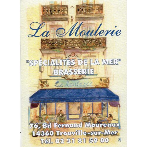 Carte Publicitaire Format Carte Postale La Moulerie Trouville Sur Mer - 14 - Calvados 10.50 Cm X 14.70 Cm