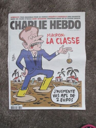 Charlie Hebdo 1312 Macron La Classe J Augmente Vos Ap Lde 2 Euros P2