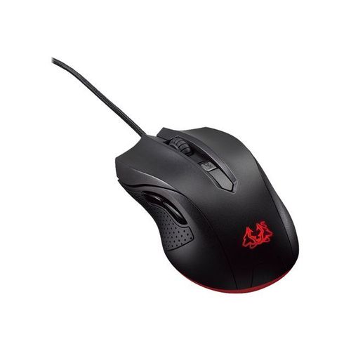 ASUS Cerberus - Souris - droitiers et gauchers - optique - 5 boutons - filaire - USB - noir - pour ROG Strix G15; G17; ROG Zephyrus G14; M15; S15; S17; TUF Gaming F17; FX505; TUF505