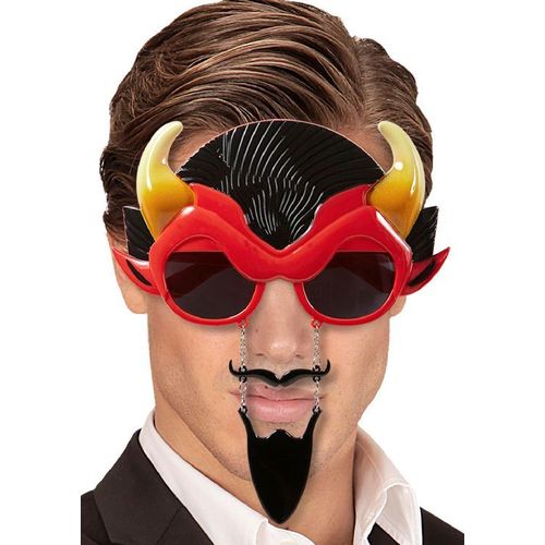 Lunettes Démon Avec Moustache Et Bouc