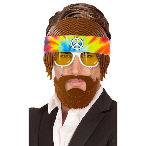 Lunettes Hippie Avec Barbe