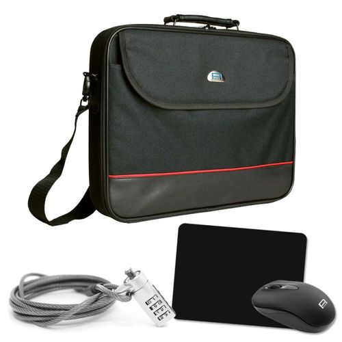 Pedea Notebook-Housse Starter Kit 39,6cm (15,6 Zoll), Noir