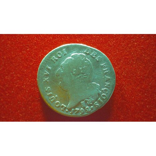 15 Sols, Louis Xvi, 1792 I Type François