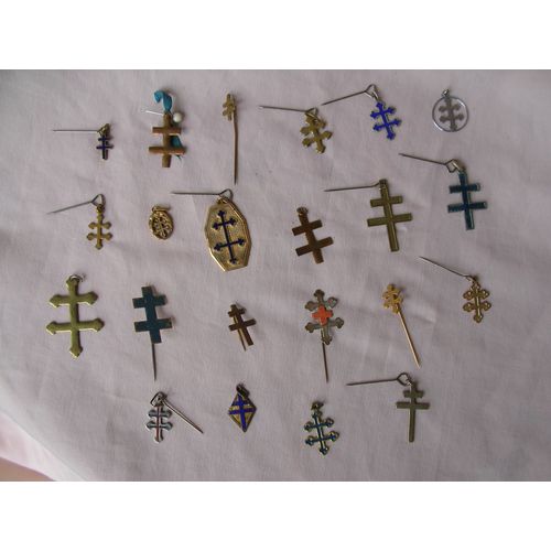 Ww2 France Broche/Pendentif Francaise De Croix De Lorraine " Libération " Aux Choix 1