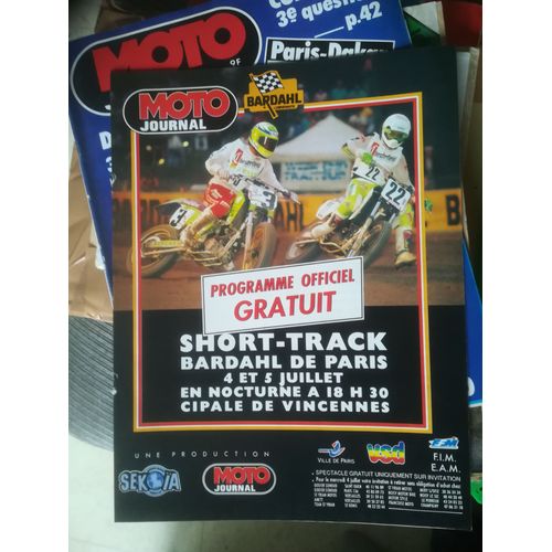 Programme Officiel Short Track De Paris 1990