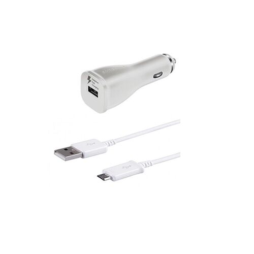 Chargeur Voiture Complet Original Samsung - Blanc