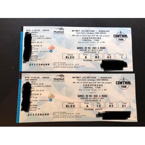 Billets Concert Indochine À Bordeaux Le 4 Juin 2022